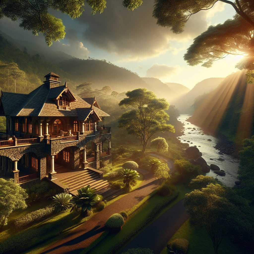 Exclusive Escape Villas With Fine Stonework and Scenic Flow