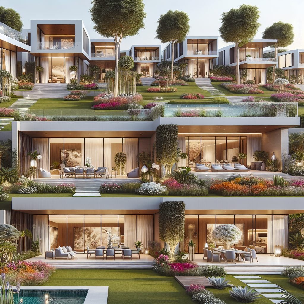 Glamour Villas With Luxe Gardens and Designer Open Spaces