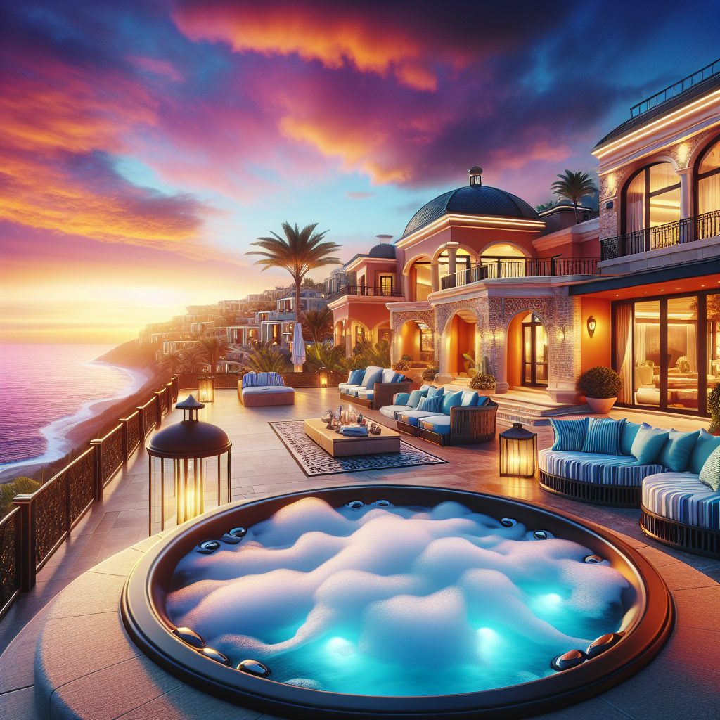 High-Class Villas With Sunset Tubs and Elegant Coastal Beauty