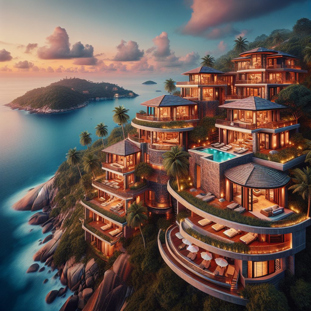 High-End Panorama Villas With Rich Materials and Ocean Views