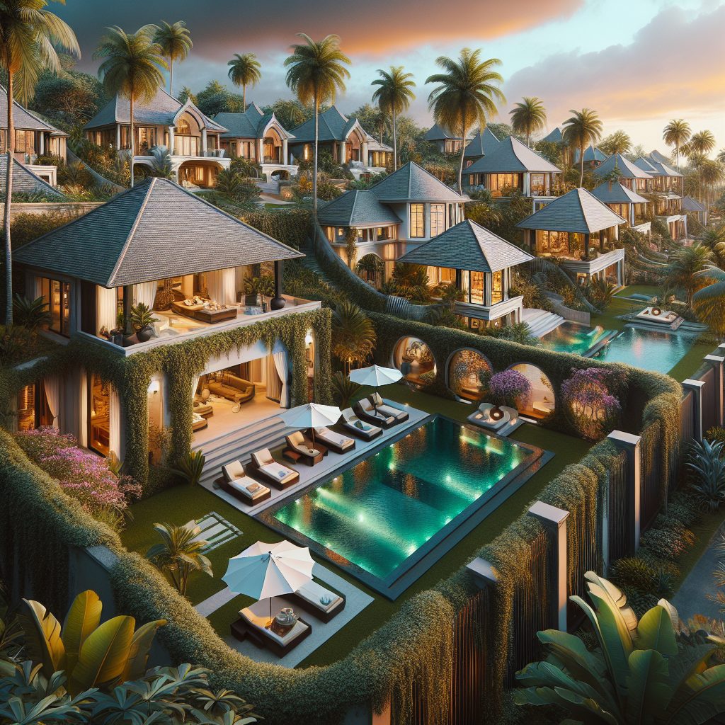 Luxury Estate Villas With Tropical Elegance and Grand Privacy