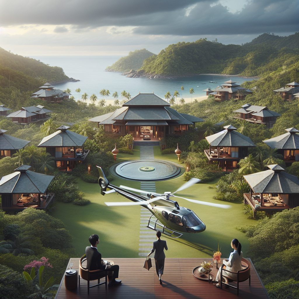 Luxury Resorts in Asia With Helicopter Arrival Experience