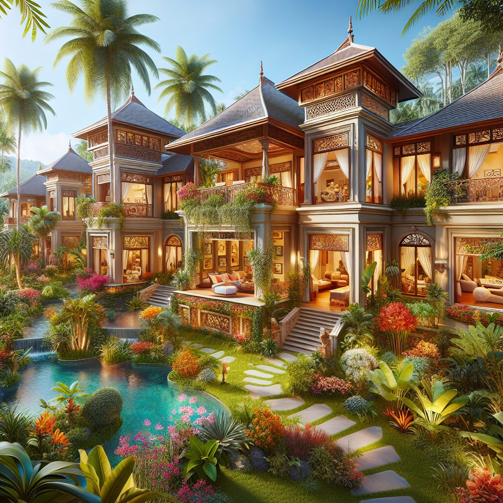 Opulent Escape Villas With Tropical Gardens and High-End Ease