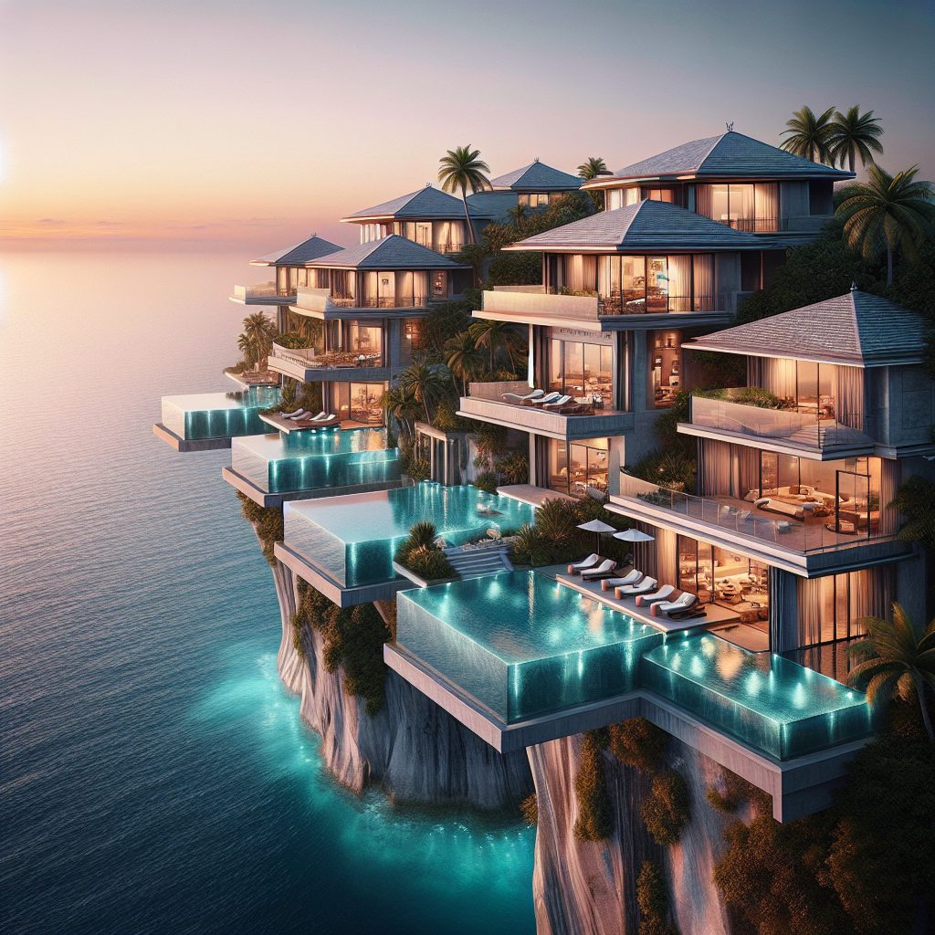 These Cliffside Villas With Infinity Pools Offer Views That Seem to Melt Into the Ocean Horizon